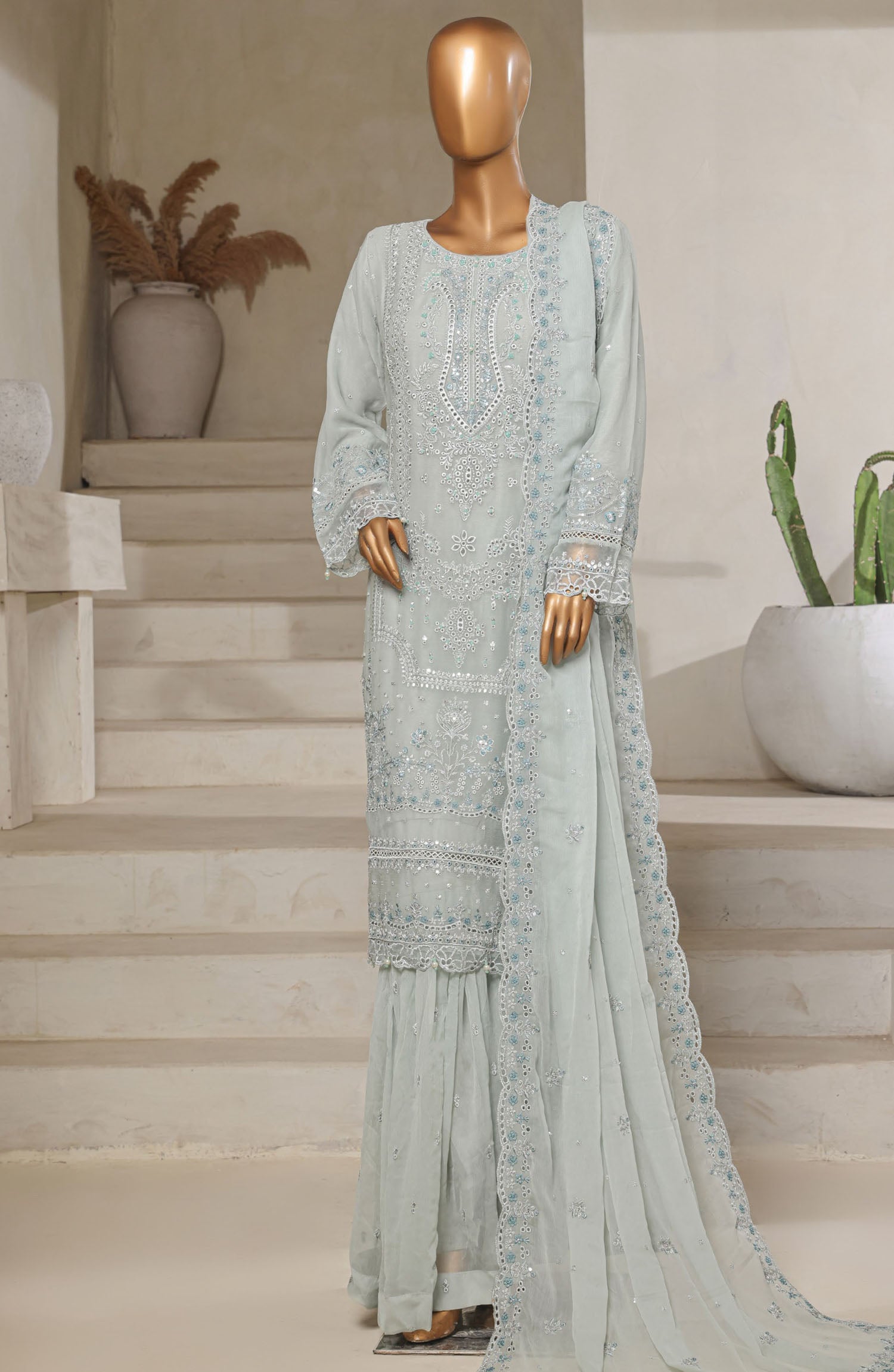SADABAHAR Luxury Chiffon Afsanay 3Piece Collection 2025 Limited Edition D-04