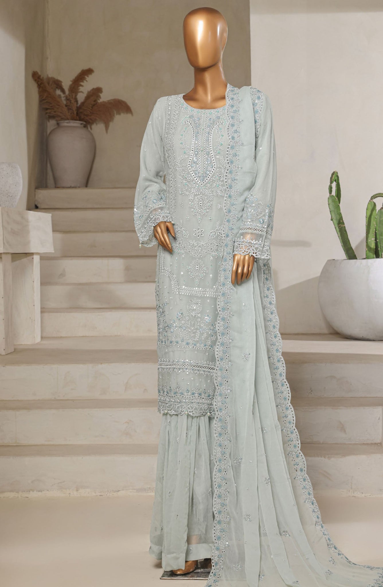 SADABAHAR Luxury Chiffon Afsanay 3Piece Collection 2025 Limited Edition D-04